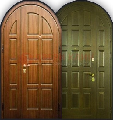 Металлическая арочная дверь ДА-6 для учебного заведения в Дубне