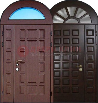 Стальная арочная дверь ДА-8 для административного здания в Дубне