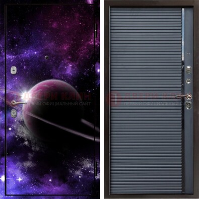Металлическая дверь с фотопечатью Сатурна ДФ-20 в Дубне