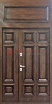 Классическая входная дверь с верхней фрамугой ДФГ-15 в Дубне