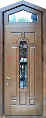 Железная дверь Винорит с фрамугой для частного дома ДФГ-34 в Дубне