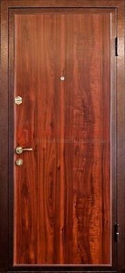 Коричневая входная дверь с ламинатом ДЛ-19 в Дубне