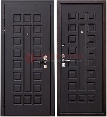 Крепкая металлическая дверь с МДФ ДМ-118 в Дубне