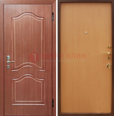 Входная дверь отделанная МДФ и ламинатом внутри ДМ-159 в Дубне