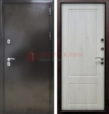 Коричневая железная дверь с МДФ ДМ-170 в Химках