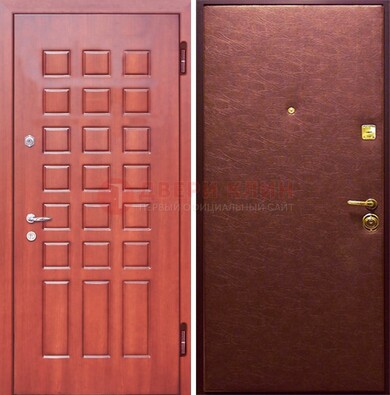 Входная дверь с МДФ и винилискожей ДМ-178 для офиса в Дубне