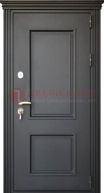 Чёрная дверь с МДФ ДМ-520 в Ступино