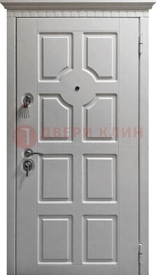 Белая дверь с МДФ ДМ-524 в Дубне