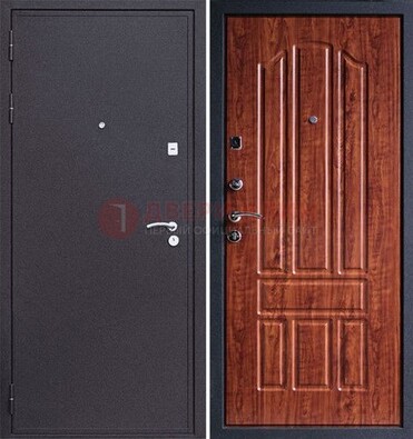 Темная стальная дверь с порошковым напылением ДП-188 в Электрогорске