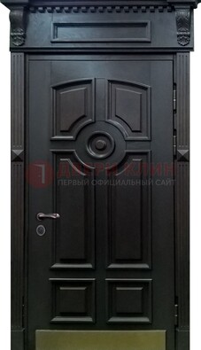 Металлическая парадная дверь с отделкой МДФ ДПР-17 для улицы в Дубне