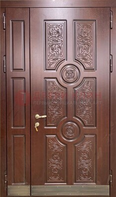Парадная металлическая дверь с узором ДПР-74 в Дубне