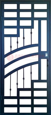 Современная металлическая решетчатая дверь ДР-38 в Дубне