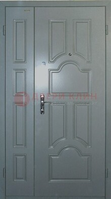 Голубая тамбурная дверь ДТМ-15 в Куровском