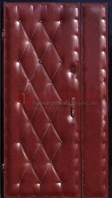 Бордовая тамбурная дверь ДТМ-25 в Дубне