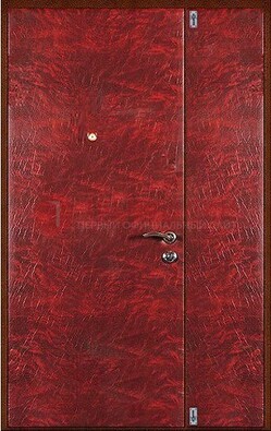 Красная тамбурная дверь ДТМ-33 в Дубне