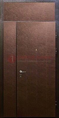 Тамбурная дверь с верхней фрамугой с винилискожей ДТМ-7 в Дубне