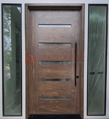 Железная дверь с виноритом и фрамугами ДВТ-189 в Дубне