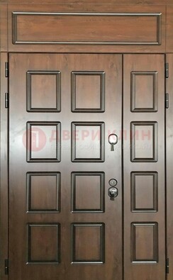 Уличная полуторная дверь с виноритом ДВТ-190 в Дубне