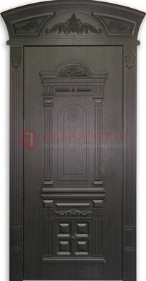 Черная стальная дверь с виноритом ДВТ-31 в Дубне