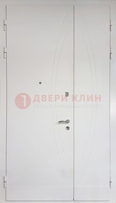 Современная полуторная стальная дверь с МДФ панелью ПЛ-25 в Дубне