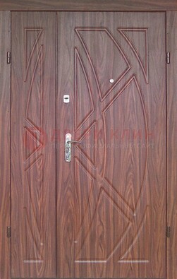 Железная тамбурная полуторная дверь с МДФ ПЛ-7 в Дубне